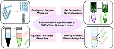 Graphical abstract: Enrichment of high-purity large-diameter semiconducting single-walled carbon nanotubes