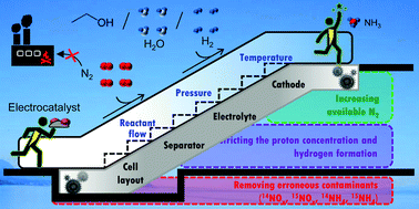 Graphical abstract: Strategies in cell design and operation for the electrosynthesis of ammonia: status and prospects