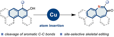Graphical abstract: Nitrogen atom insertion into arenols to access benzazepines