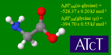 Graphical abstract: Accurate and reliable thermochemistry by data analysis of complex thermochemical networks using Active Thermochemical Tables: the case of glycine thermochemistry