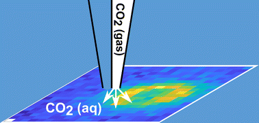 Graphical abstract: Delivery of carbon dioxide to an electrode surface using a nanopipette
