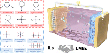 Graphical abstract: Solvation and interfacial chemistry in ionic liquid based electrolytes toward rechargeable lithium-metal batteries