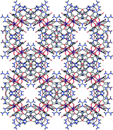 Graphical abstract: Extended H-bond networks based on guanidinium H-donors and [Zr(A)4]4− H-acceptor units: modulation of the assemblage and guest accessible volume by chemical design (A = oxalate, dihydrobenzoquinonate, chloranilate)
