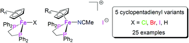 Graphical abstract: Synthesis and characterisation of halide, separated ion pair, and hydride cyclopentadienyl iron bis(diphenylphosphino)ethane derivatives