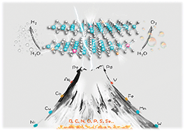 Graphical abstract: TMD-based highly efficient electrocatalysts developed by combined computational and experimental approaches