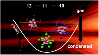 Graphical abstract: Properties of perhalogenated {closo-B10} and {closo-B11} multiply charged anions and a critical comparison with {closo-B12} in the gas and the condensed phase