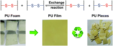 Graphical abstract: Malleable and thermally recyclable polyurethane foam