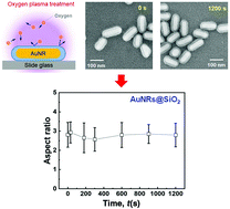 Graphical abstract: Influence of oxygen plasma treatment on structural and spectral changes in silica-coated gold nanorods studied using total internal reflection microscopy and spectroscopy