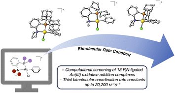 Graphical abstract: In silico screening of P,N-ligands facilitates optimization of Au(iii)-mediated S-arylation