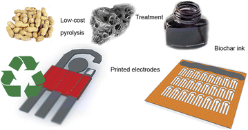 Graphical abstract: Sustainability from the start: biochar-based conductive inks enable the streamlined fabrication of green electroanalytical devices