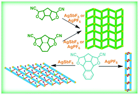 Graphical abstract: Coordination polymers via self-assembly of silver(i) and cis-bis-nitrile-oxa-bowl derivatives