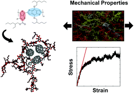 Graphical abstract: Modelling the morphology and thermomechanical behaviour of low-bandgap conjugated polymers and bulk heterojunction films