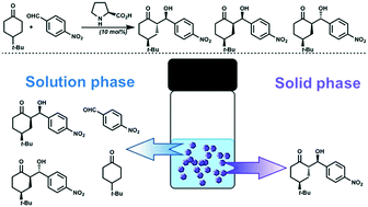 Graphical abstract: Automated reaction progress monitoring of heterogeneous reactions: crystallization-induced stereoselectivity in amine-catalyzed aldol reactions