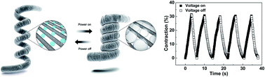 Graphical abstract: Carbon nanotubes–elastomer actuator driven electrothermally by low-voltage