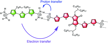 Graphical abstract: Amidinium–carboxylate salt bridge mediated proton-coupled electron transfer in a donor–acceptor supramolecular system