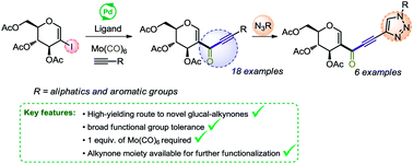 Graphical abstract: Synthesis of d-glyco-alkynone derivatives via carbonylative Sonogashira reaction