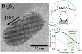 Graphical abstract: Selective anisotropic growth of Bi2S3 nanoparticles with adjustable optical properties