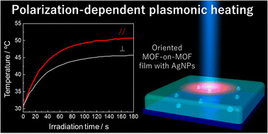 Graphical abstract: Polarization-dependent plasmonic heating in epitaxially grown multilayered metal–organic framework thin films embedded with Ag nanoparticles