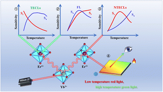 Graphical abstract: An up-conversion Ba3In(PO4)3:Er3+/Yb3+ phosphor that enables multi-mode temperature measurements and wide-gamut ‘temperature mapping’