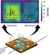 Graphical abstract: Coupling of plasmonic hot spots with shurikens for superchiral SERS-based enantiomer recognition