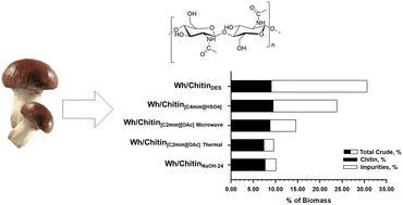 Graphical abstract: Comparative analysis of chitin isolation techniques from mushrooms: toward sustainable production of high-purity biopolymer