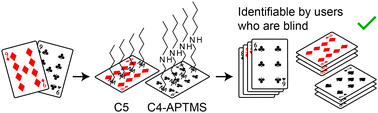 Graphical abstract: Self-assembled thin films as alternative surface textures in assistive aids with users who are blind
