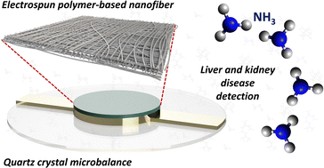 Graphical abstract: QCM-based ammonia gas sensors with electrospun polymer-based nanofibers for liver and kidney disease detection: a mini-review