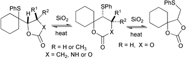 Graphical abstract: A novel silica catalysed stereoselective cyclic carbamate and carbonate rearrangement