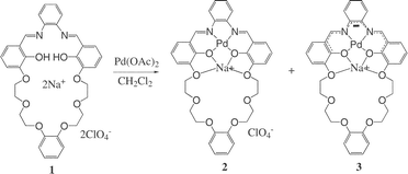 Graphical abstract: Synthesis and characterisation of macrocyclic palladium(ii)–sodium(i) complexes: generation of an unusual metal-mediated electron delocalisation