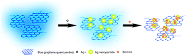 Graphical abstract: Ag Nanoparticle-decorated graphene quantum dots for label-free, rapid and sensitive detection of Ag+ and biothiols