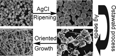 Graphical abstract: Converting AgCl nanocubes to silver nanowires through a glycerol-mediated solution route