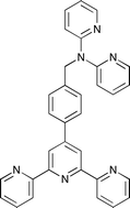 Graphical abstract: Cobalt(ii), iron(ii), zinc(ii) and palladium(ii) complexes of di-topic 4′-{4-[bis(2-pyridyl)aminomethyl]phenyl}-2,2′:6′,2′′-terpyridine. Synthetic and X-ray structural studies