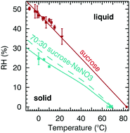 Graphical abstract: Amorphous phase state diagrams and viscosity of ternary aqueous organic/organic and inorganic/organic mixtures