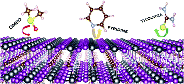 Graphical abstract: First-principles investigation of the Lewis acid–base adduct formation at the methylammonium lead iodide surface
