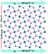 Graphical abstract: Atomically thin semiconducting penta-PdP2 and PdAs2 with ultrahigh carrier mobility