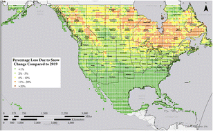 Graphical abstract: The impact of snow losses on solar photovoltaic systems in North America in the future