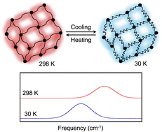 Graphical abstract: Temperature-dependent structural dynamics in covalent organic frameworks observed by cryogenic infrared spectroscopy