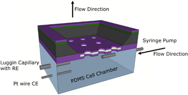 Graphical abstract: A micropore nanoband electrode array for enhanced electrochemical generation/analysis in flow systems