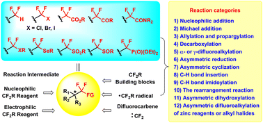 Graphical abstract: Progress in the catalytic enantioselective construction of difluoroalkylated stereogenic centers