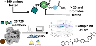 Graphical abstract: Integration of palladium-catalyzed C–N coupling into self-encoded libraries for accelerated hit discovery