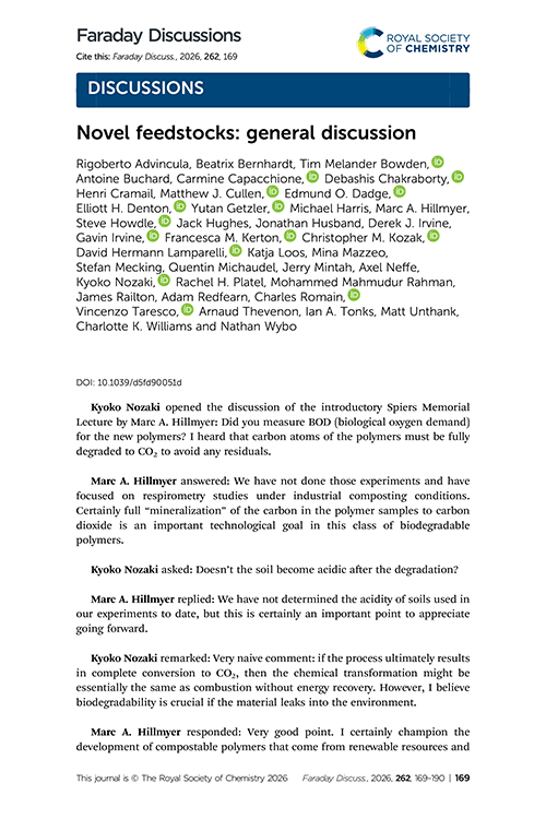 Novel feedstocks: general discussion