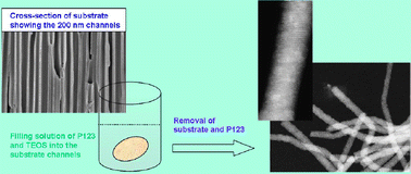 Graphical abstract: STEM characterization on silica nanowires with new mesopore structures by space-confined self-assembly within nano-scale channels