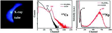 Graphical abstract: Scintillation performance of two-dimensional perovskite (BA)2PbBr4 microcrystals