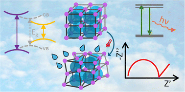 Graphical abstract: Water uptake behaviour of semiconducting glasses formed from hybrid organic–inorganic perovskites