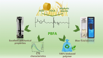 Graphical abstract: FDCA bio-based copolyester PBFA: synthesis, properties, and fluorescence regulation