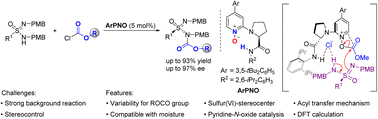 Graphical abstract: Pyridine-N-oxide catalyzed asymmetric N-acylative desymmetrization of sulfonimidamides