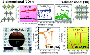 Graphical abstract: Wafer-scale reliable switching memory based on 2-dimensional layered organic–inorganic halide perovskite