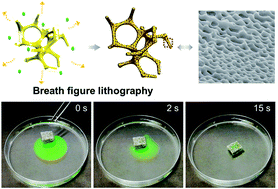 Graphical abstract: Breath figure lithography for the construction of a hierarchical structure in sponges and their applications to oil/water separation