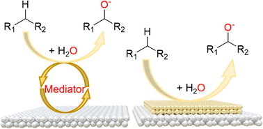 Graphical abstract: Electrocatalytic water-to-oxygenates conversion: redox-mediated versus direct oxygen transfer