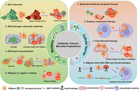 Graphical abstract: A review of AIE-based theranostic strategies regarding antibiotic-tolerant microbial infections